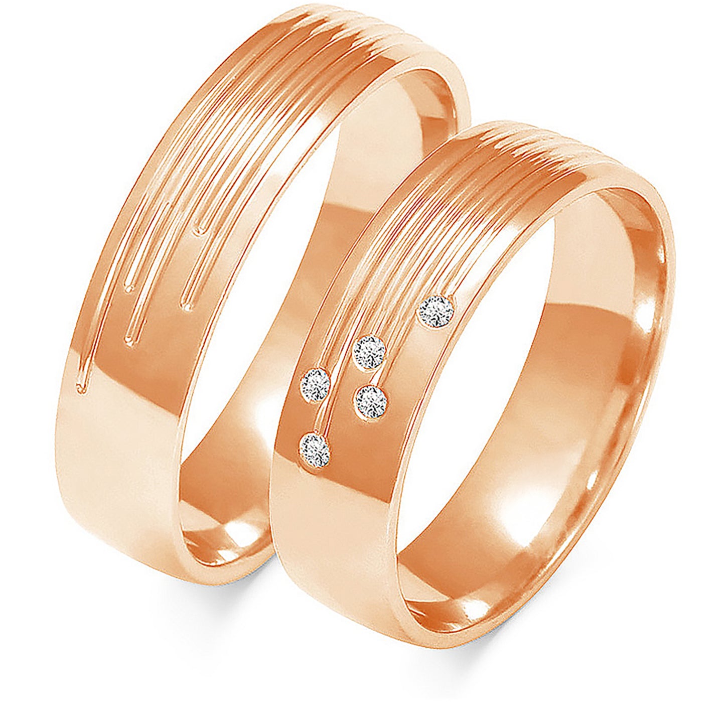 Celestia 5.50 mm + 5.50 mm - 0,045 ct. Diamanten