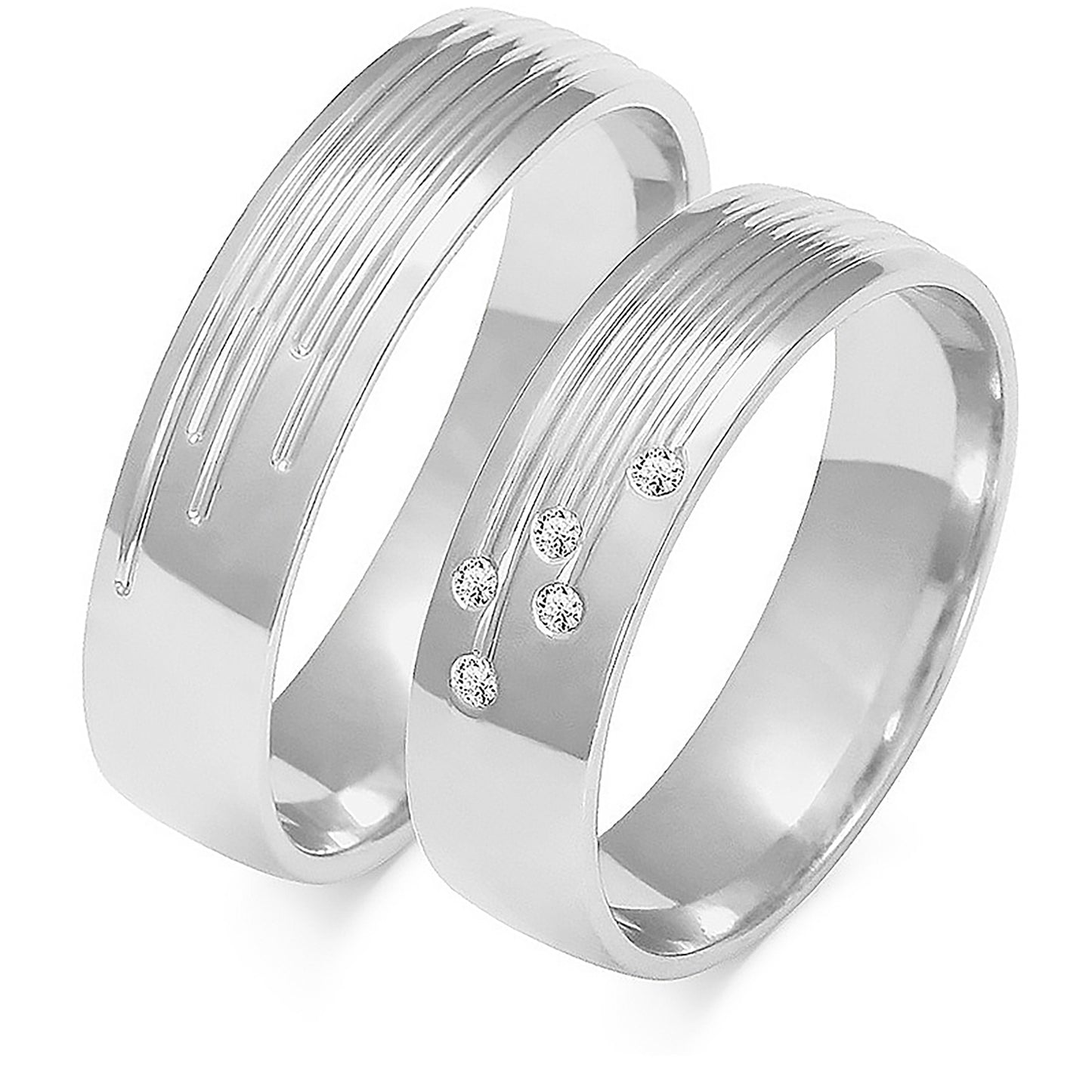 Celestia 5.50 mm + 5.50 mm - 0,045 ct. Diamanten