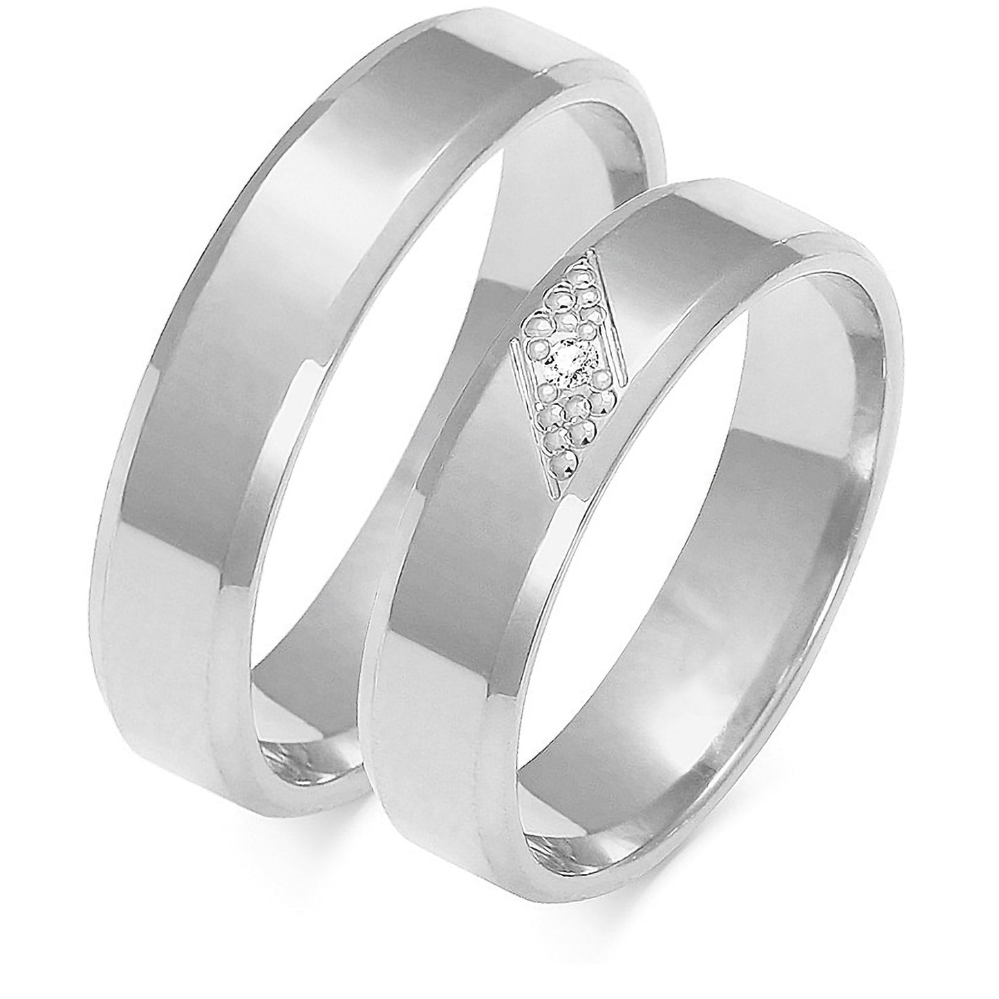 Verdora 5.00 mm + 5.00 mm - 0,014 ct. Diamanten