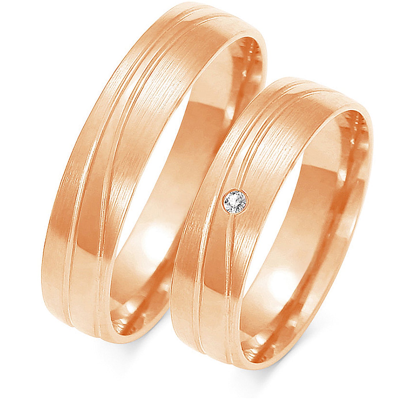 Vespera 5.00 mm + 5.00 mm - 0,014 ct. Diamanten