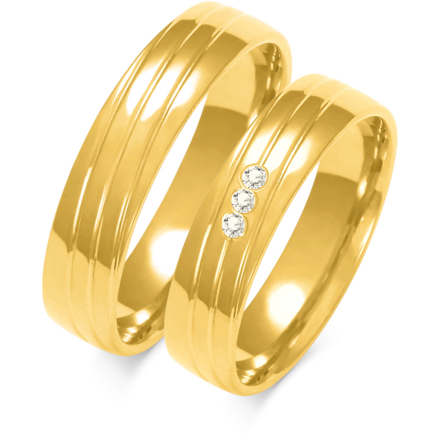 Fiora 5.00 mm + 5.00 mm - 0,042 ct. Diamanten