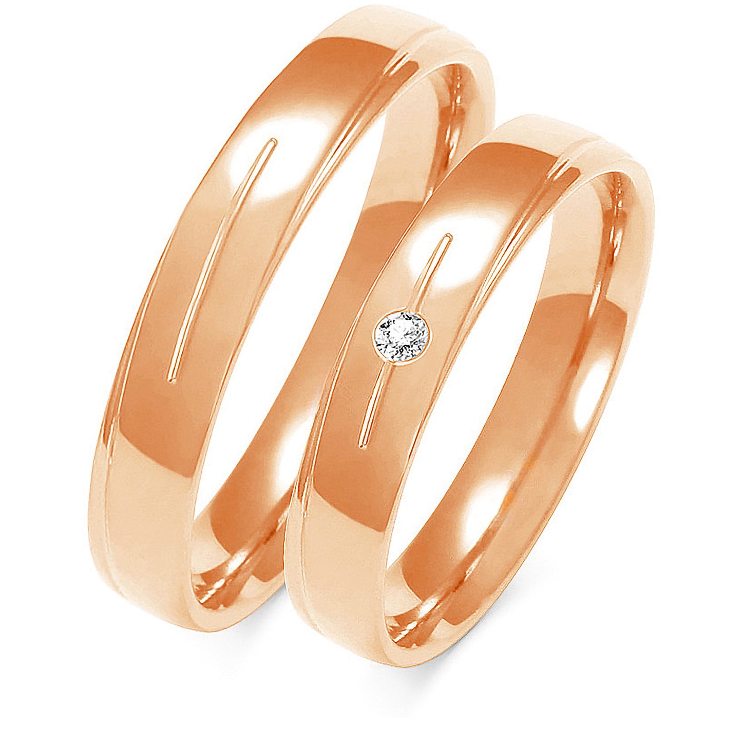 Crisanta 4.00 mm + 4.00 mm - 0,022 ct. Diamanten
