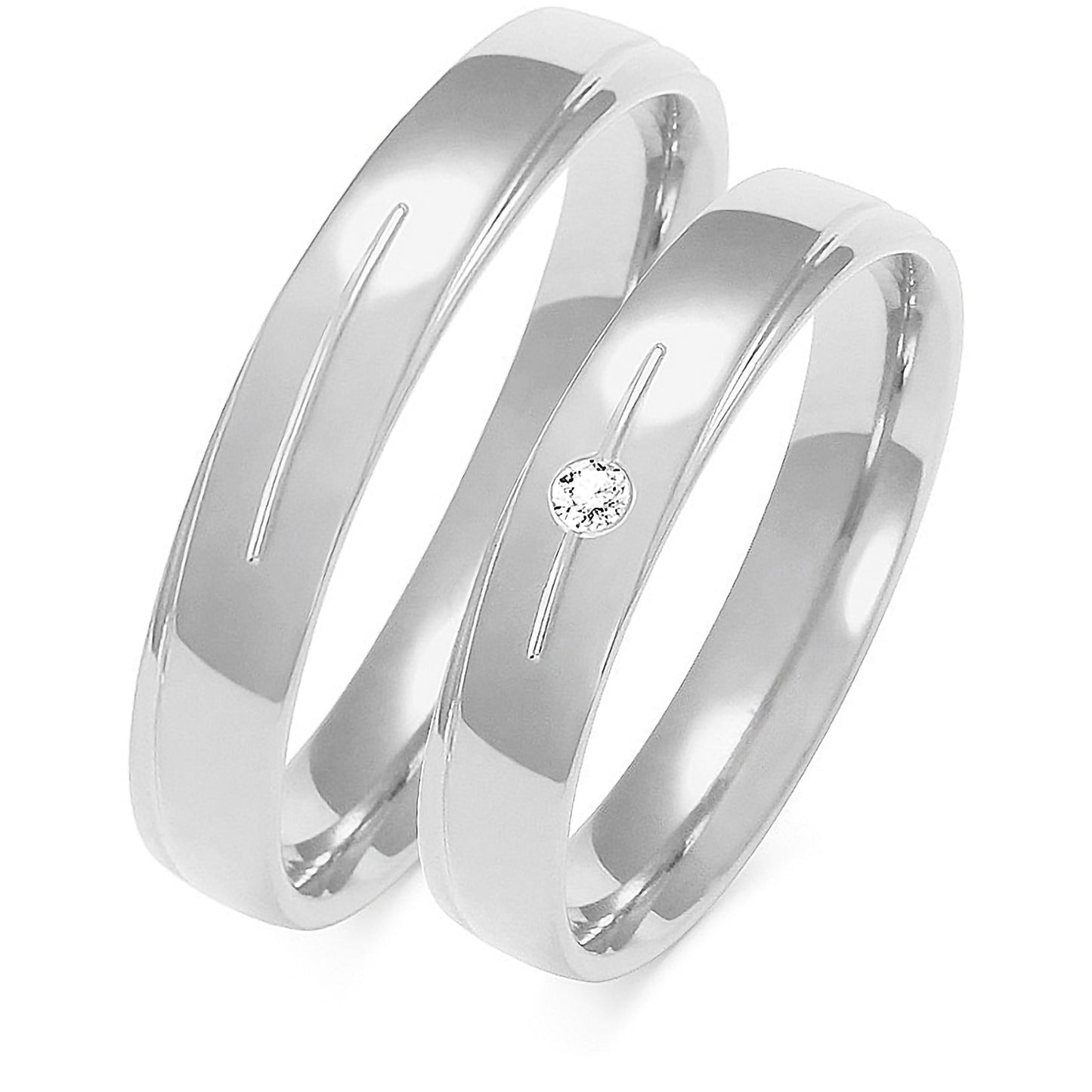 Crisanta 4.00 mm + 4.00 mm - 0,022 ct. Diamanten