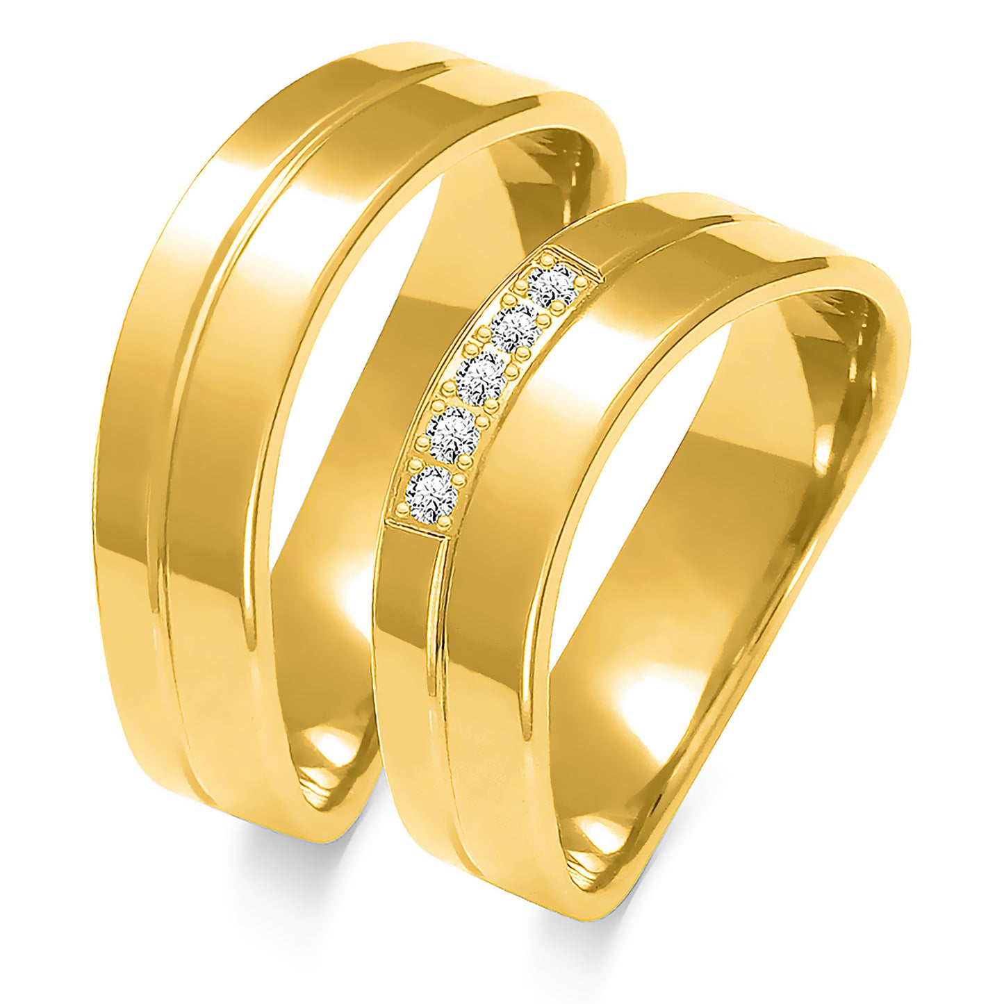 Alara 7.70 mm + 7.70 mm - 0,07 ct. Diamanten