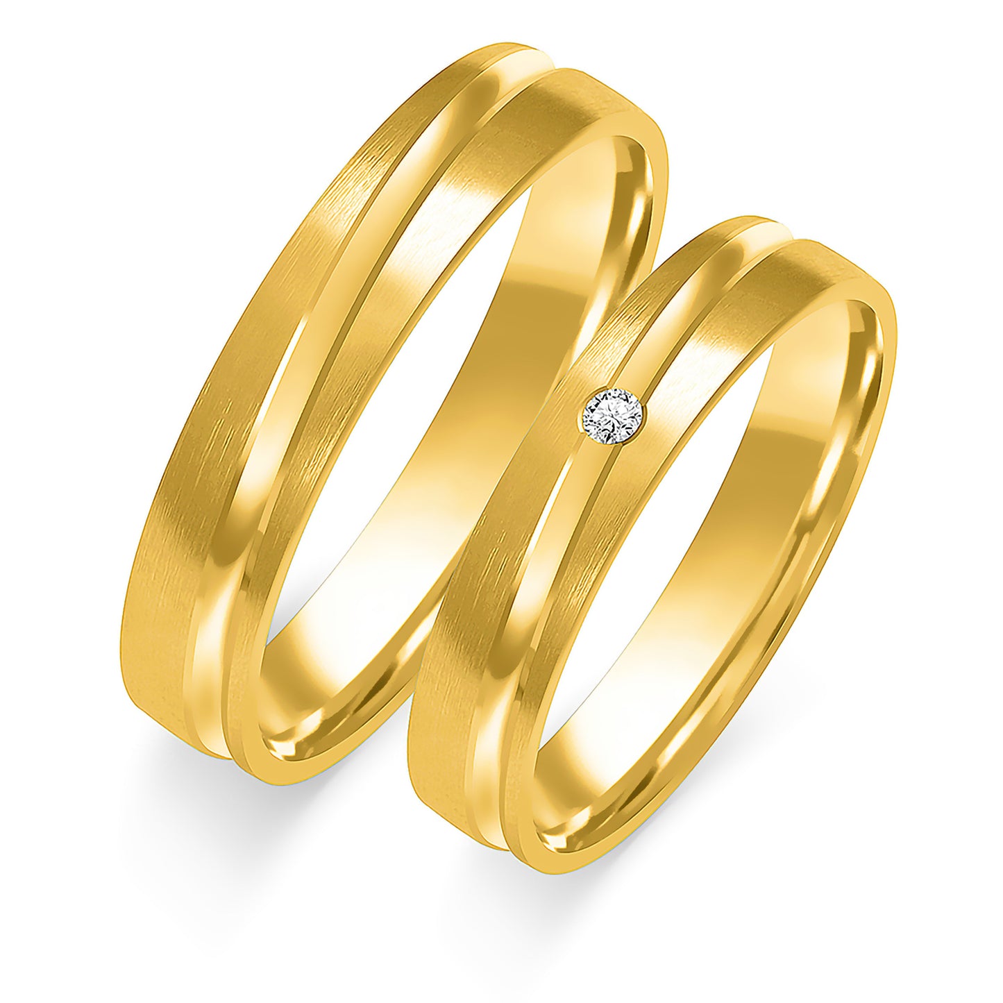 Diorianne 4.50 mm + 4.50 mm - 0,022 ct. Diamanten