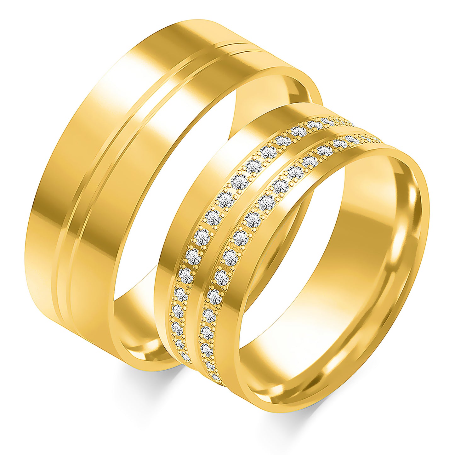 Corisande 7.50 mm + 7.50 mm - 0,738 ct. Diamanten
