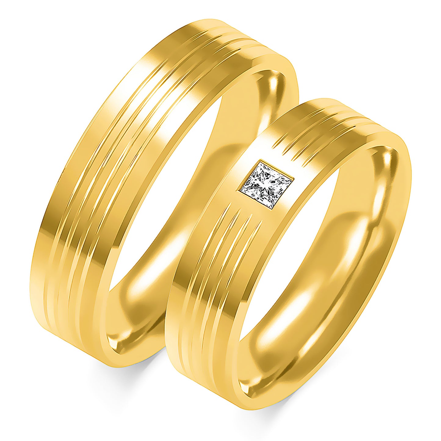 Jovianne 6.00 mm + 6.00 mm - 0,153 ct. Diamanten
