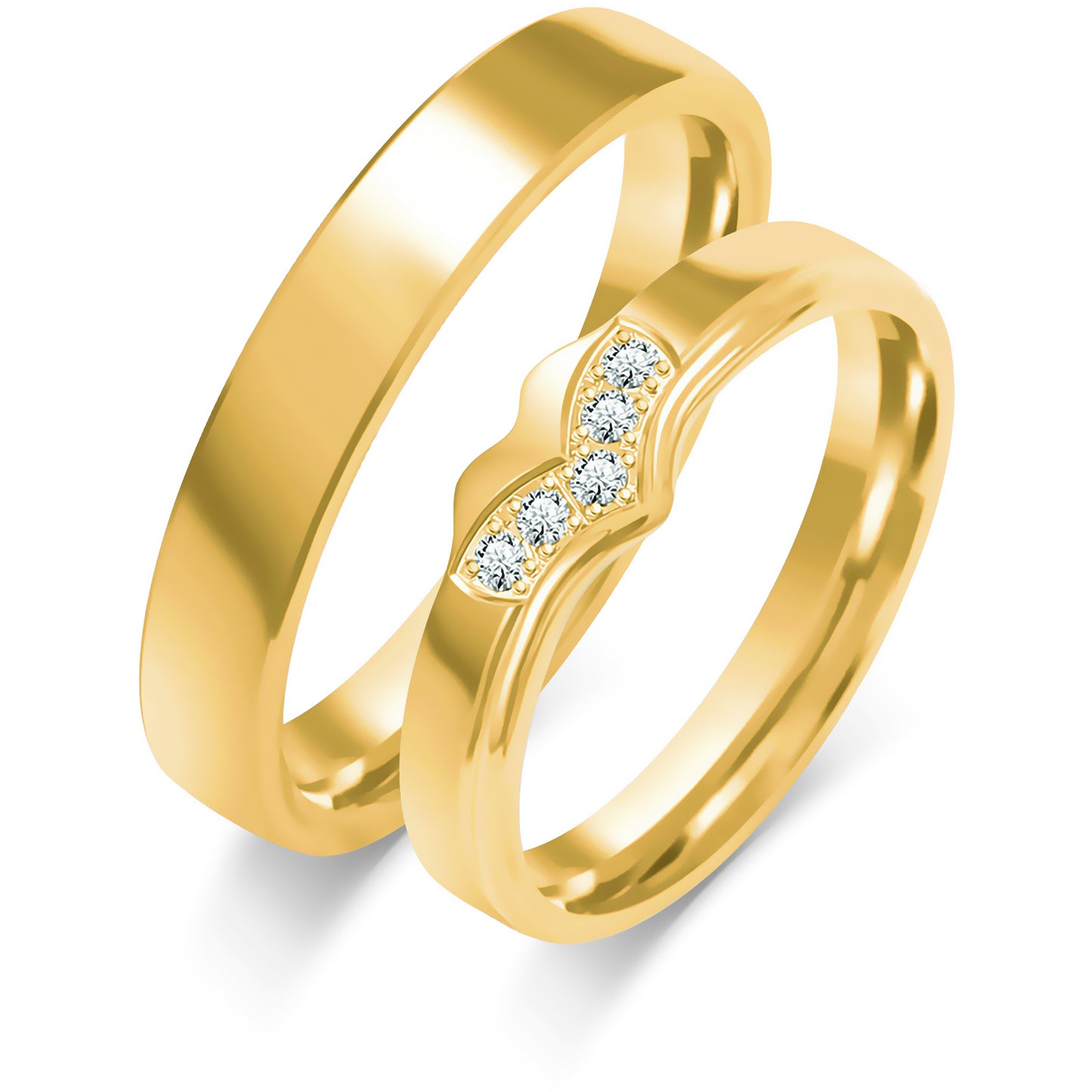 Gisandria 4.50 mm + 4.50 mm - 0,07 ct. Diamanten