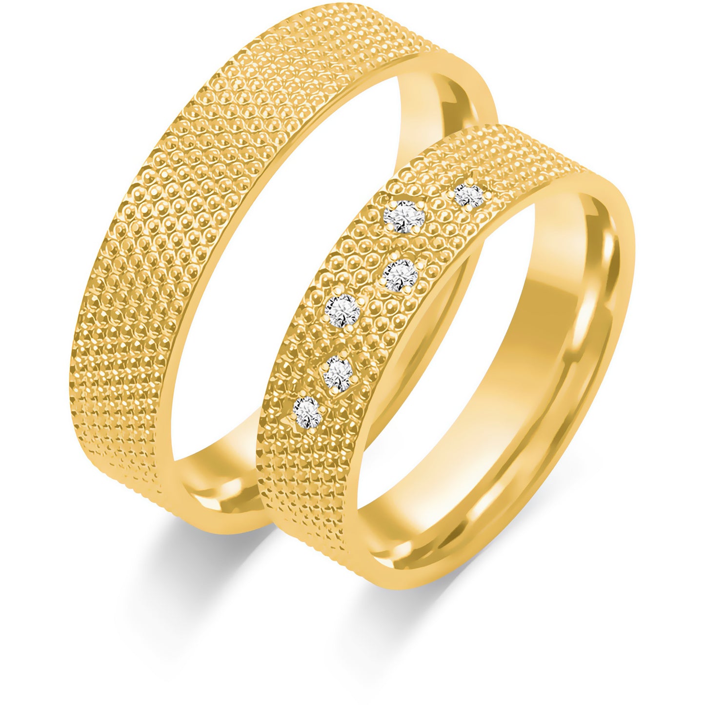 Neravelle 5.00 mm + 5.00 mm - 0,054 ct. Diamanten