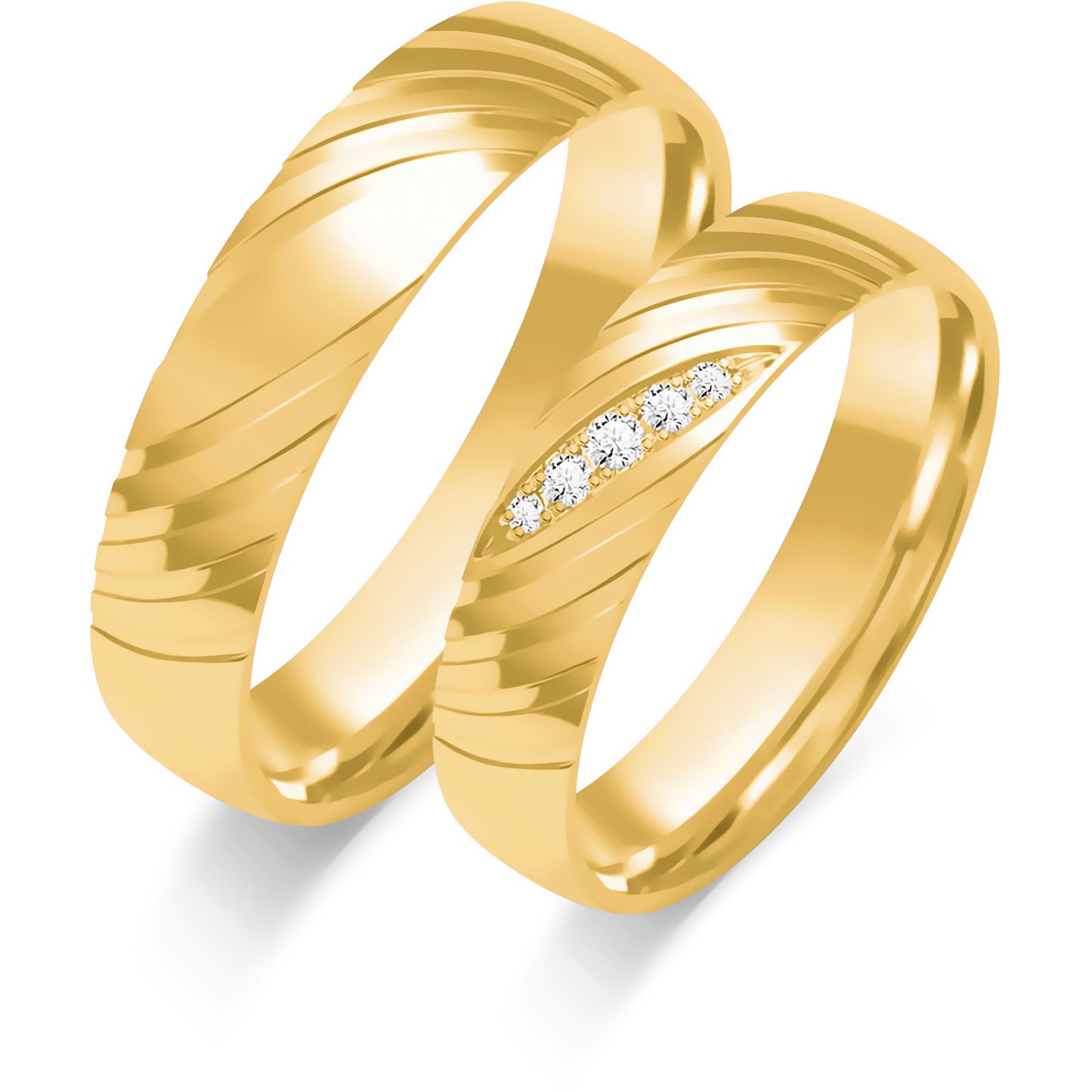 Ravelis 5.00 mm + 5.00 mm - 0,042 ct. Diamanten