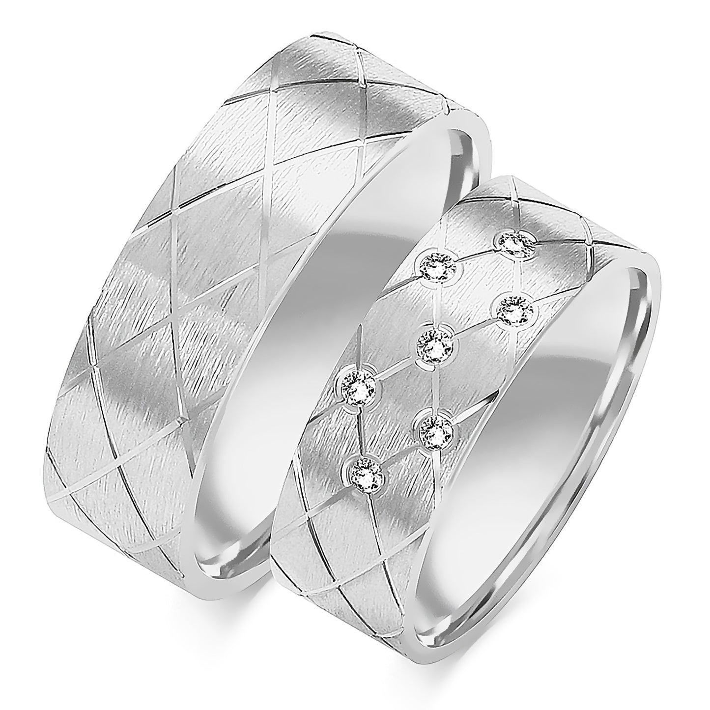 Elaris 7.00 mm + 7.00 mm - 0,063 ct. Diamanten