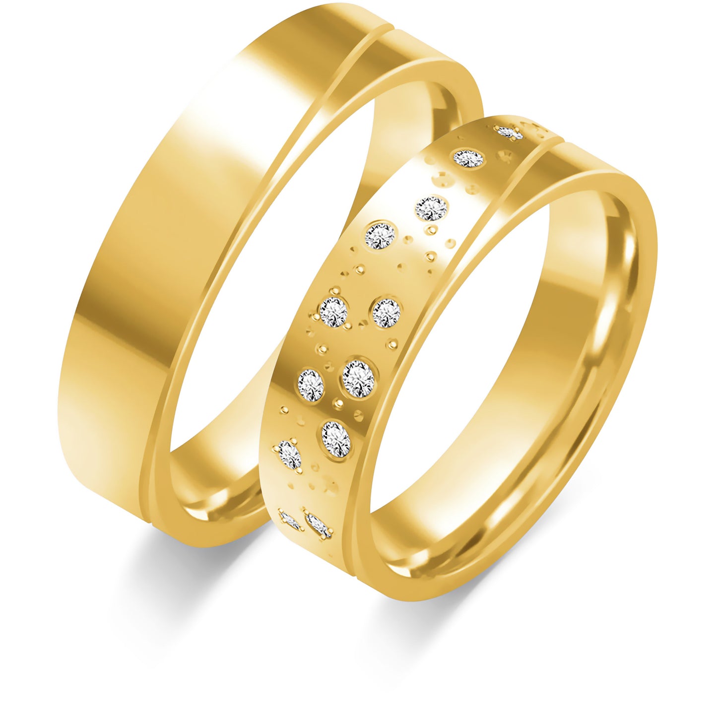 Eudora 5.00 mm + 5.00 mm - 0,155 ct. Diamanten