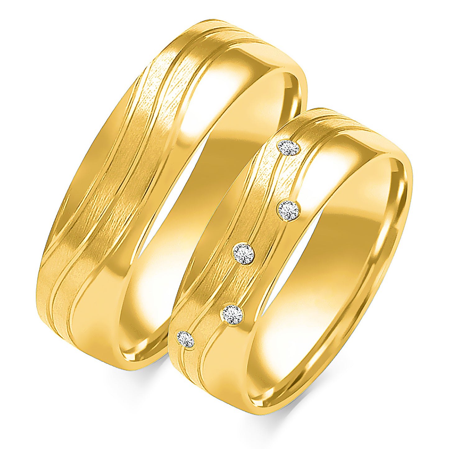 Felindra 5.50 mm + 5.50 mm - 0,045 ct. Diamanten