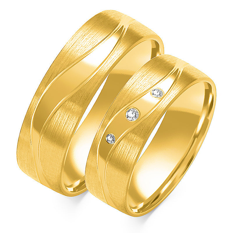 Janessa 5.50 mm + 5.50 mm - 0,032 ct. Diamanten