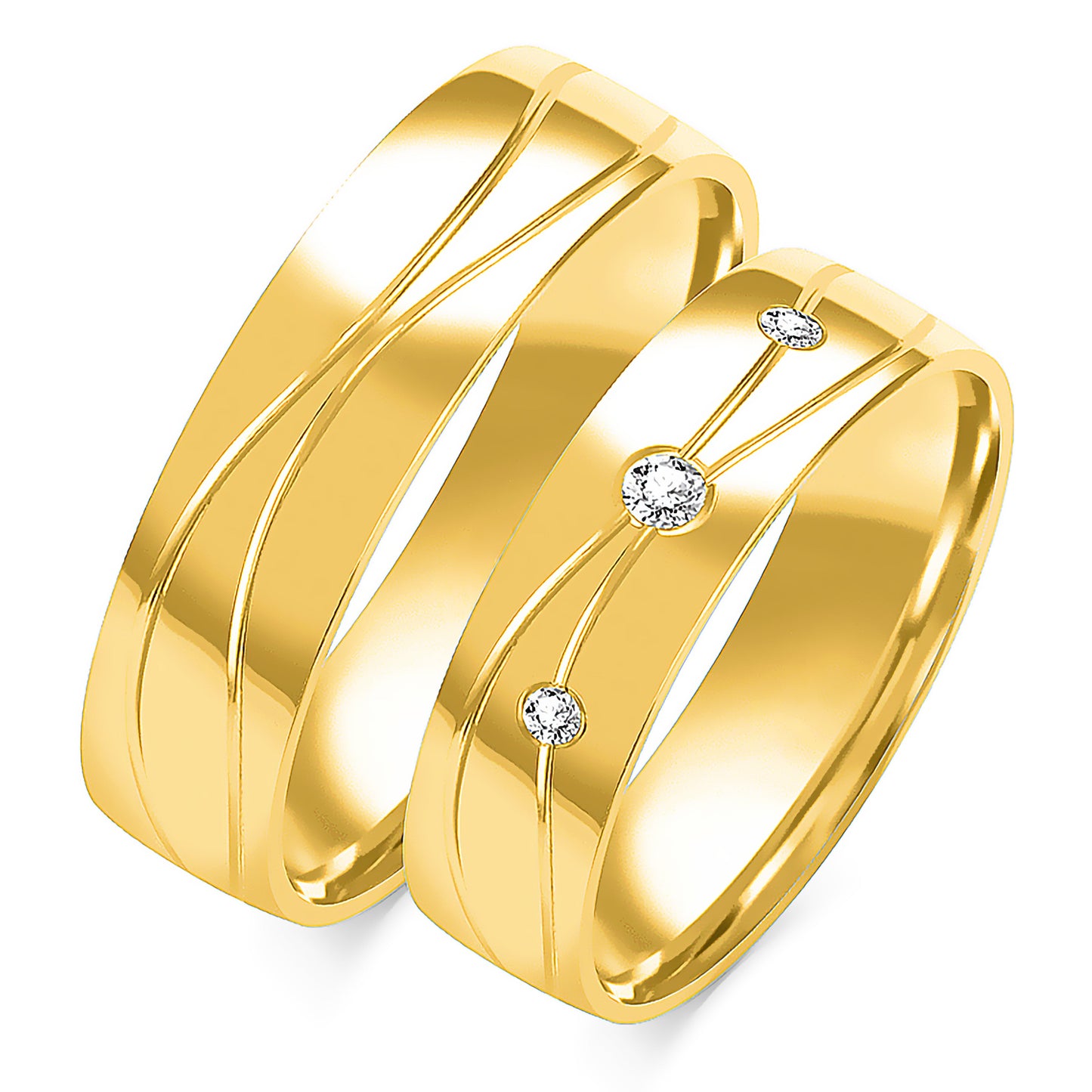 Jessalyn 6.00 mm + 6.00 mm - 0,061 ct. Diamanten
