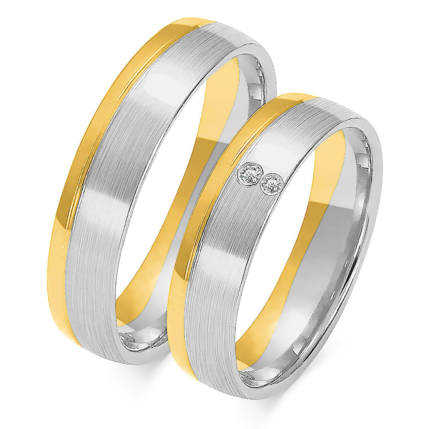 Falindra 5.00 mm + 5.00 mm - 0,023 ct. Diamanten