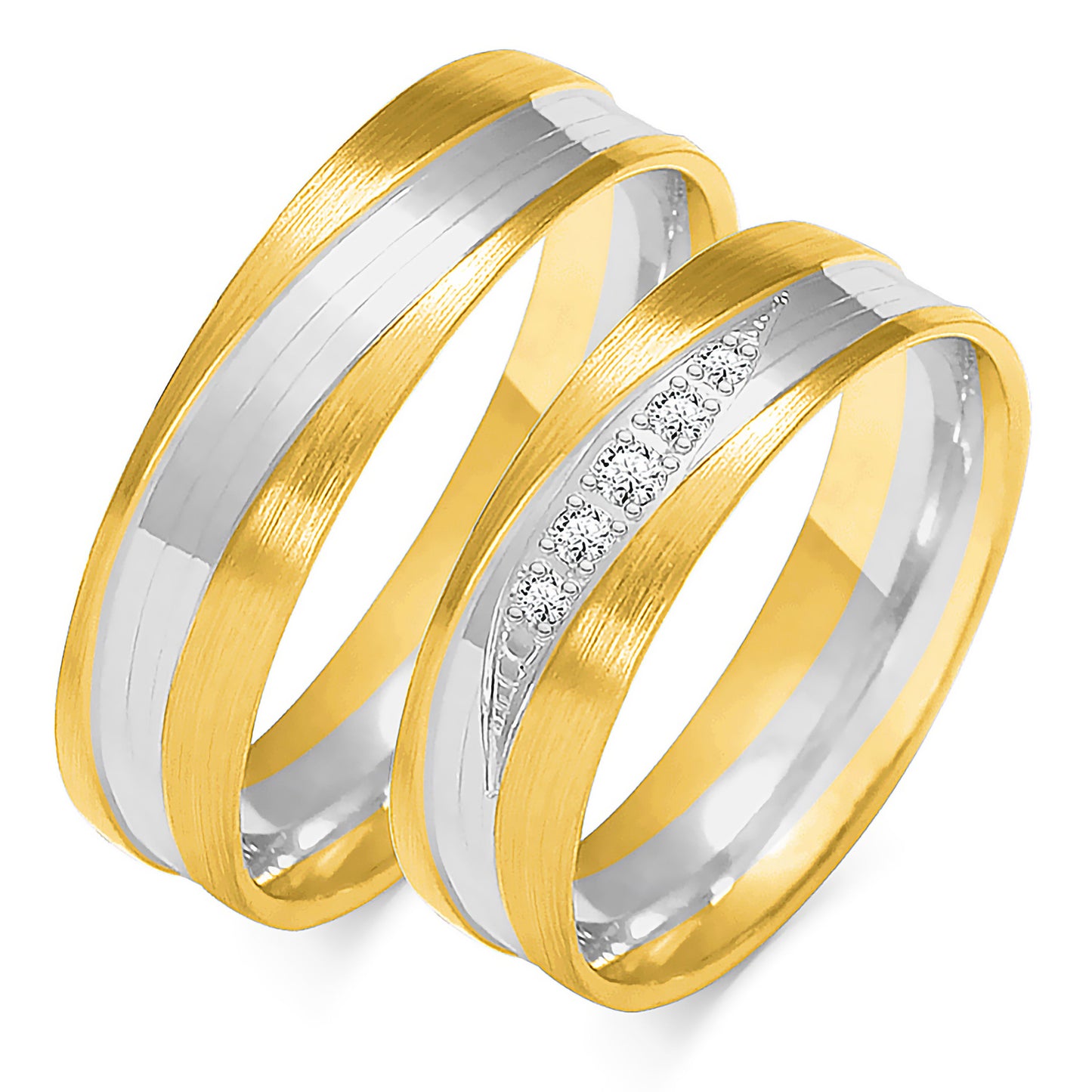 Damarisse 5.50 mm + 5.50 mm - 0,068 ct. Diamanten