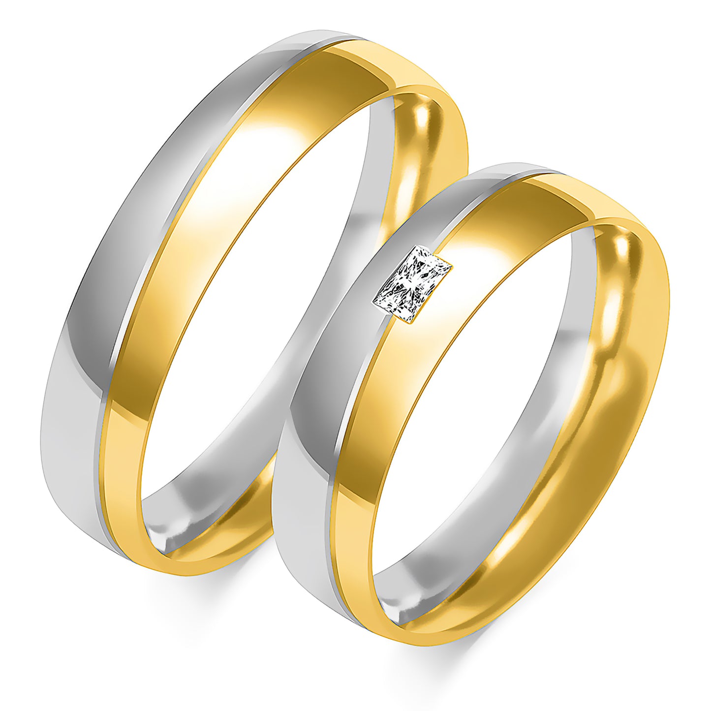 Vioralyn 5.00 mm + 5.00 mm - 0,061 ct. Diamanten