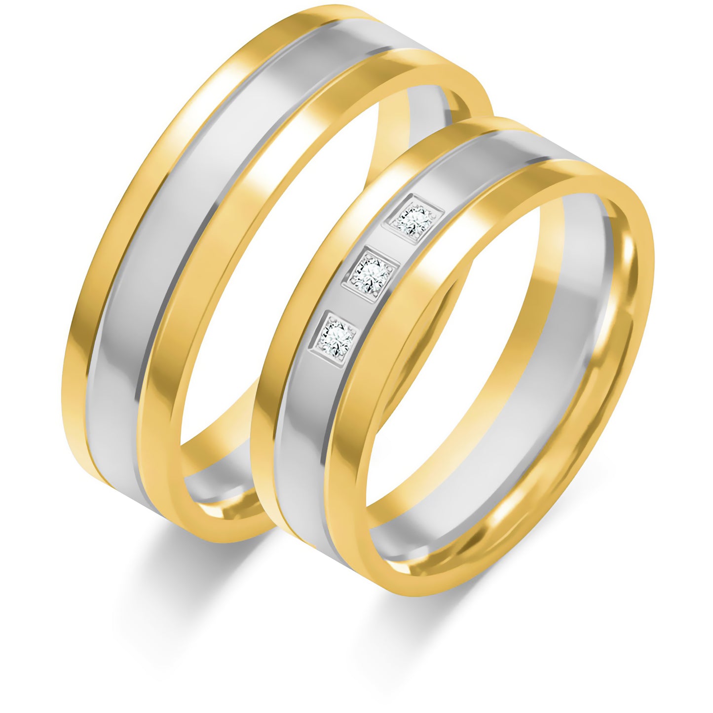 Yelindra 6.00 mm + 6.00 mm - 0,042 ct. Diamanten