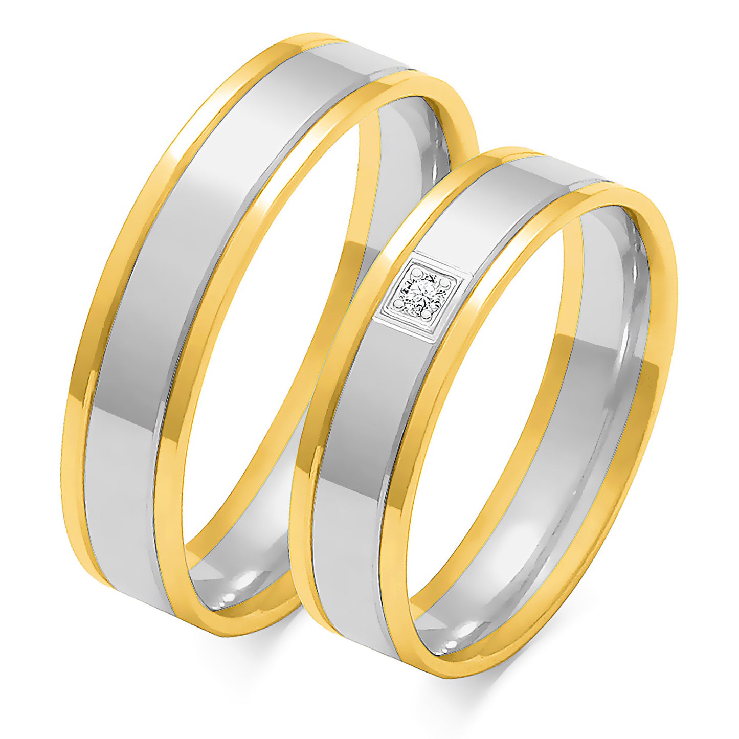 Selindra 5.00 mm + 5.00 mm - 0,022 ct. Diamanten