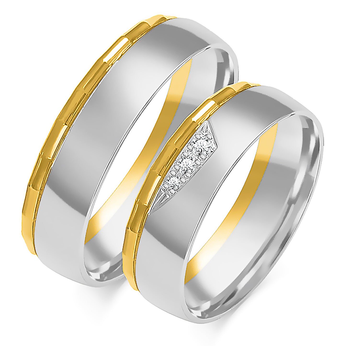 Giselora 6.00 mm + 6.00 mm - 0,045 ct. Diamanten