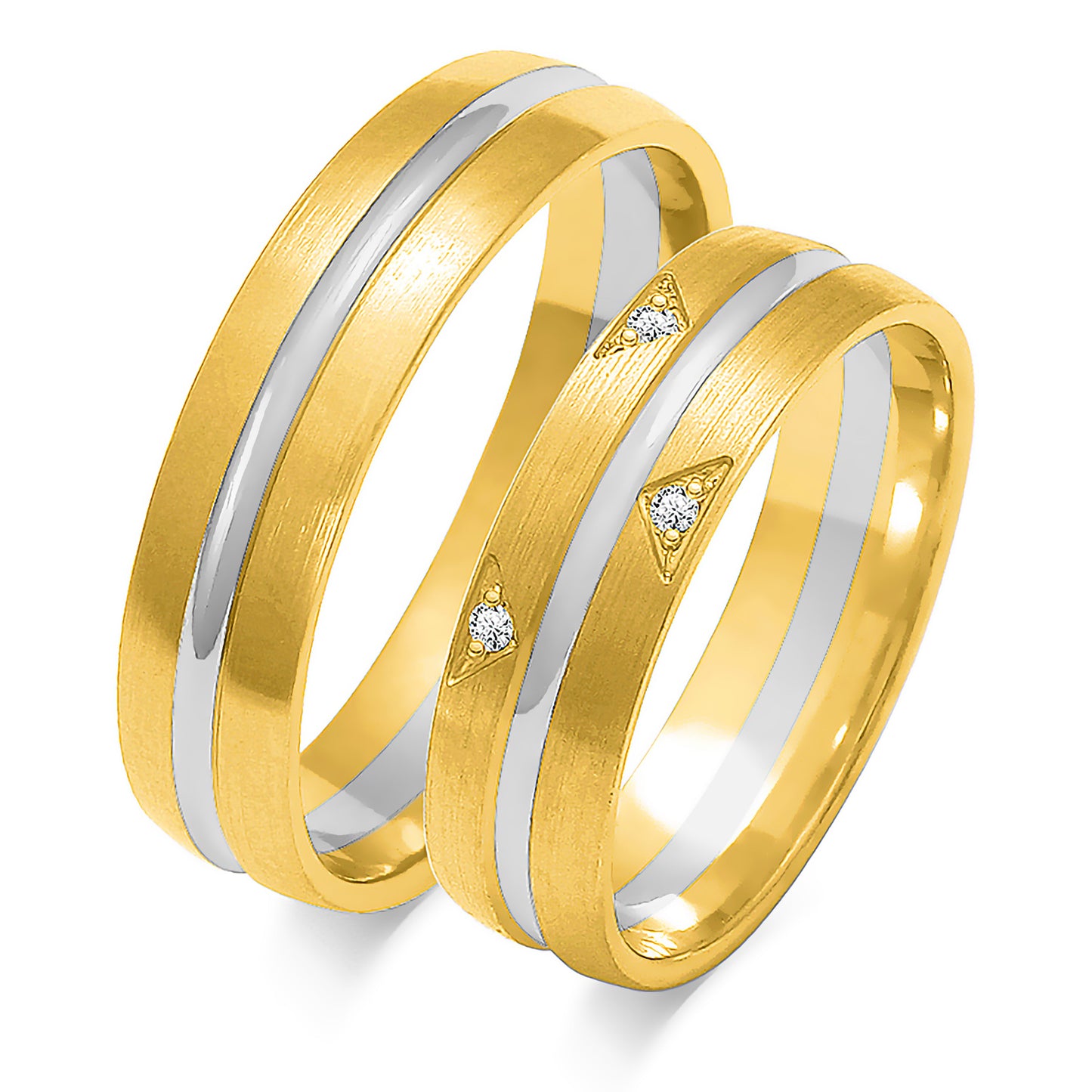 Saralyn 5.50 mm + 5.50 mm - 0,027 ct. Diamanten