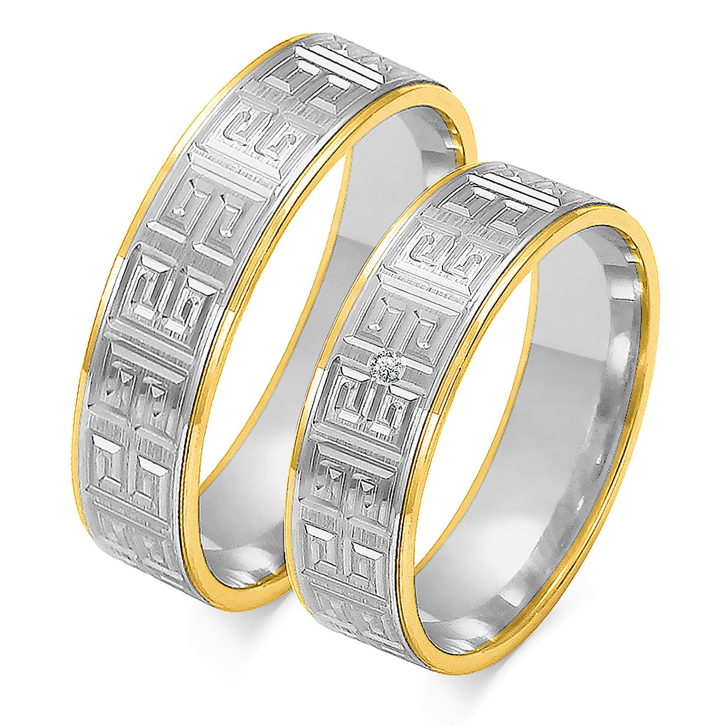 Tivaria 6.00 mm + 6.00 mm - 0,014 ct. Diamanten