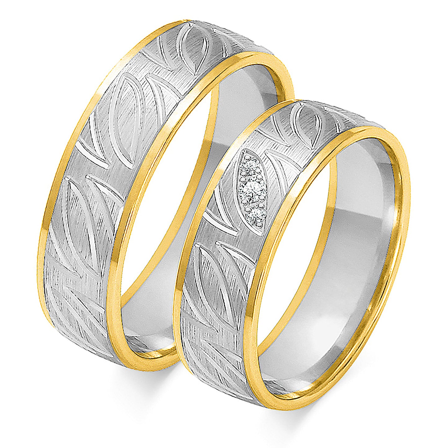 Valionne 6.00 mm + 6.00 mm - 0,04 ct. Diamanten