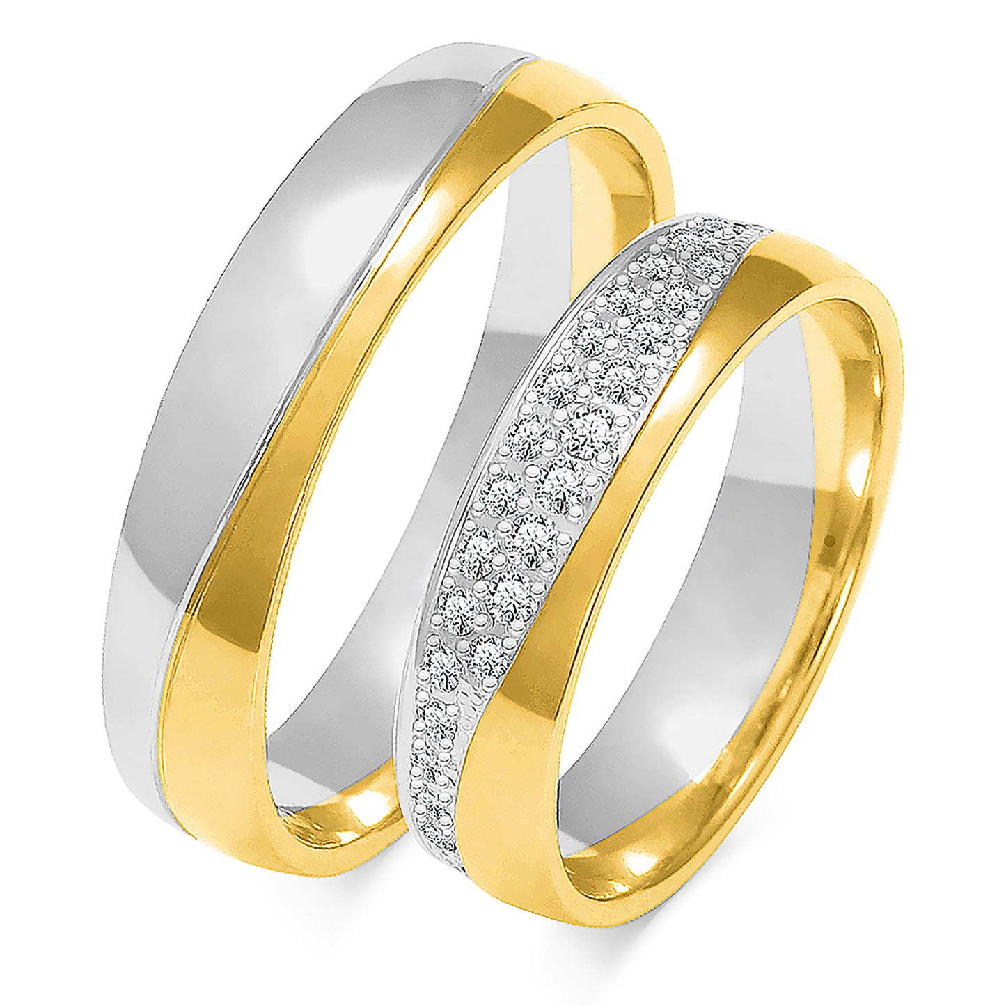 Ulivera 5.00 mm + 5.00 mm - 0,496 ct. Diamanten
