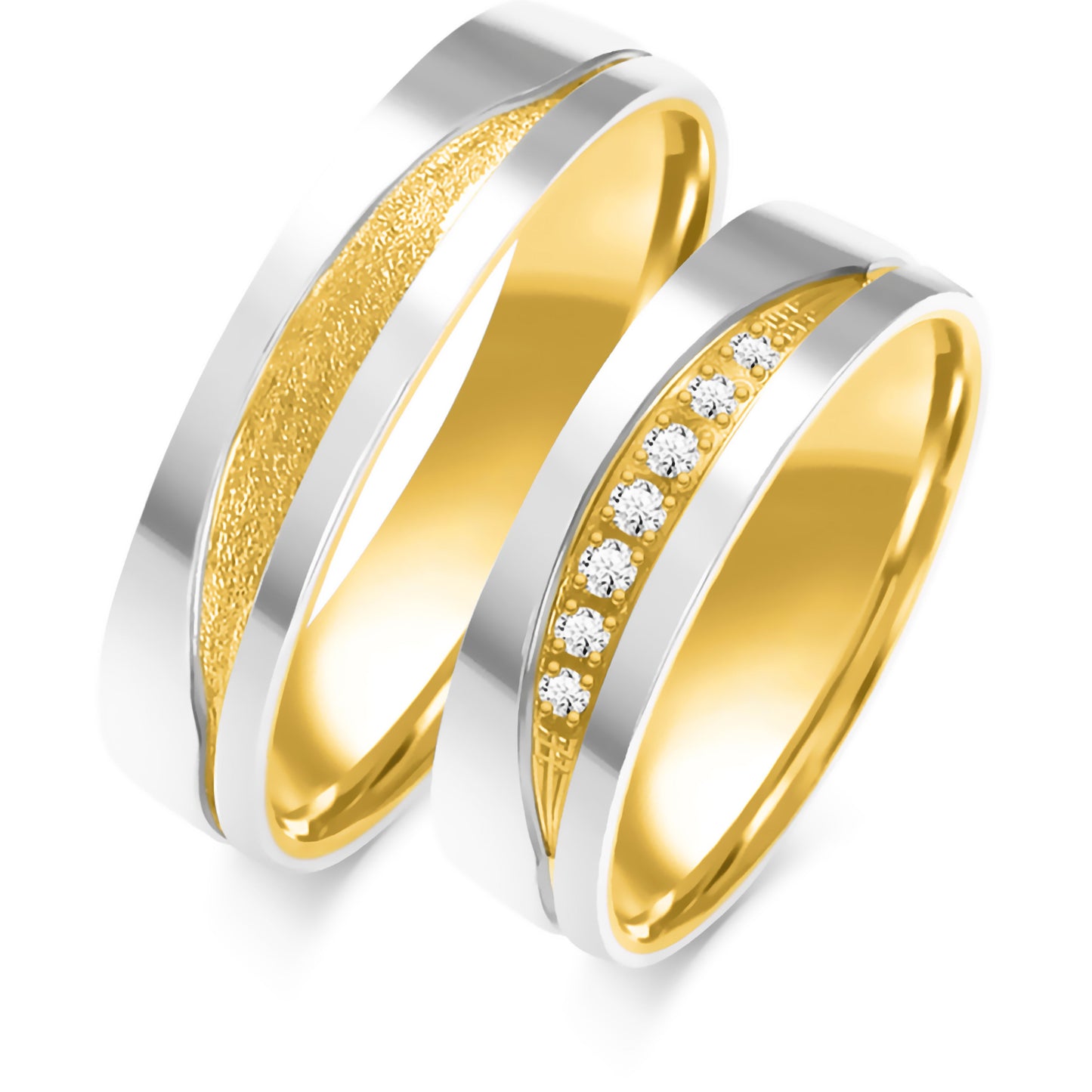 Quindria 5.50 mm + 5.50 mm - 0,088 ct. Diamanten