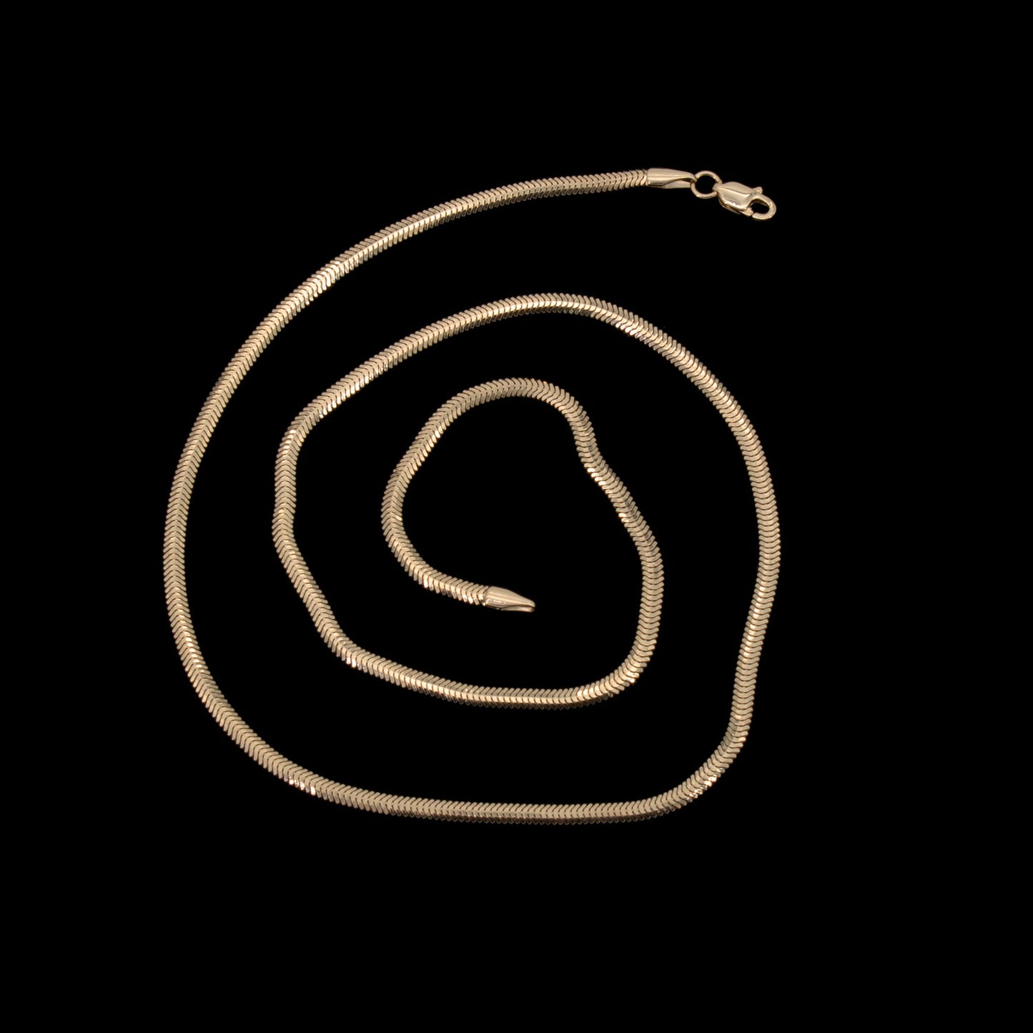 Halskette 14 Karat 585 Goldkette Schlangenkette – Echtgold Damen Halskette
