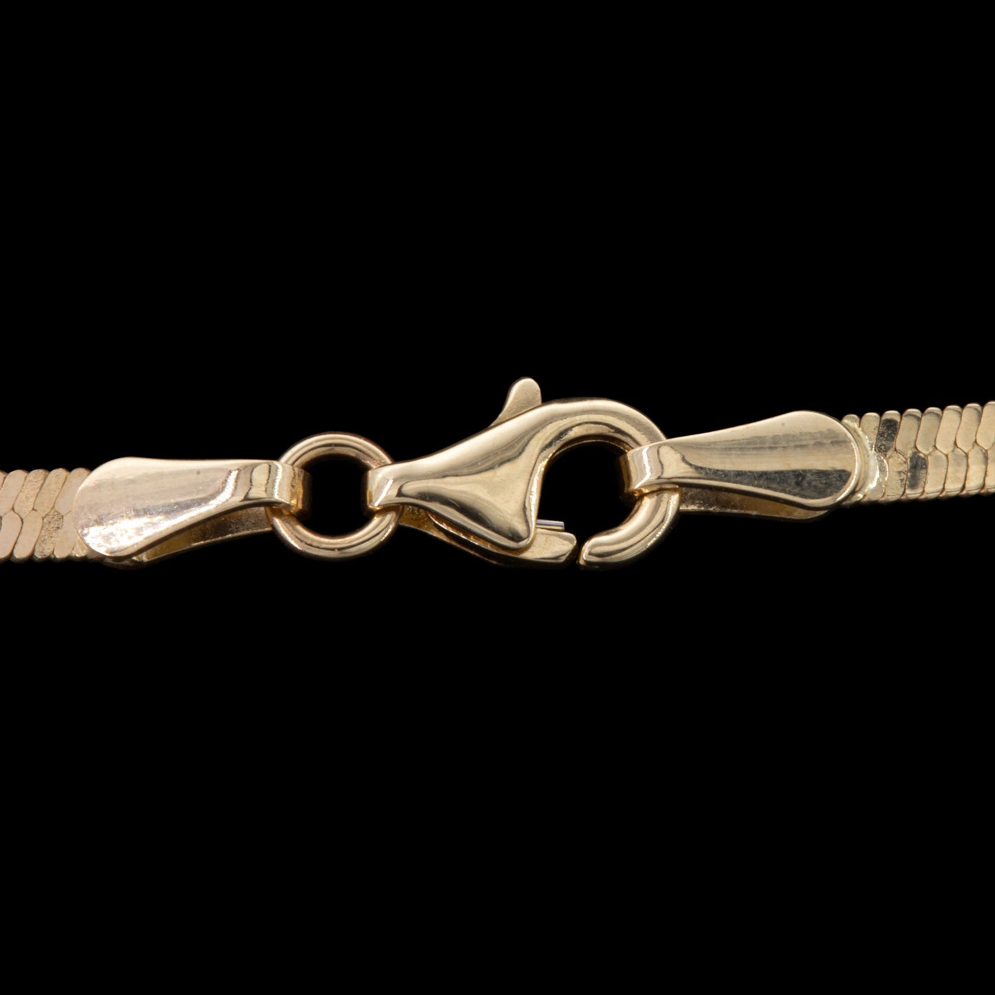 Halskette 14 Karat 585 Goldkette Fischgretenkette – Echtgold Damen Halskette