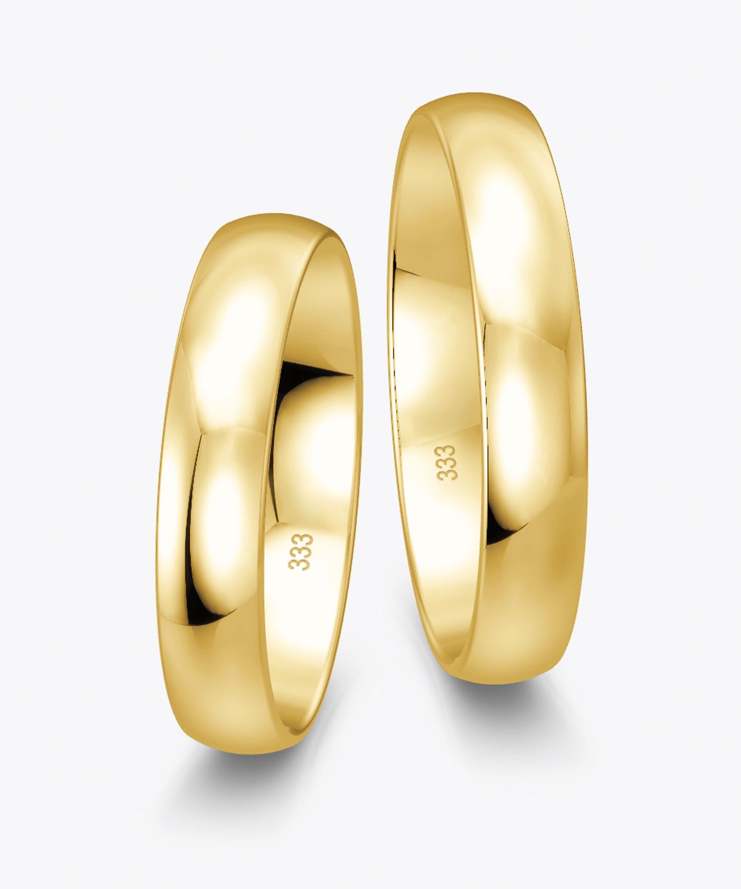 Klassisch 4.0 mm + 4.0 mm 333 / Gelbgold