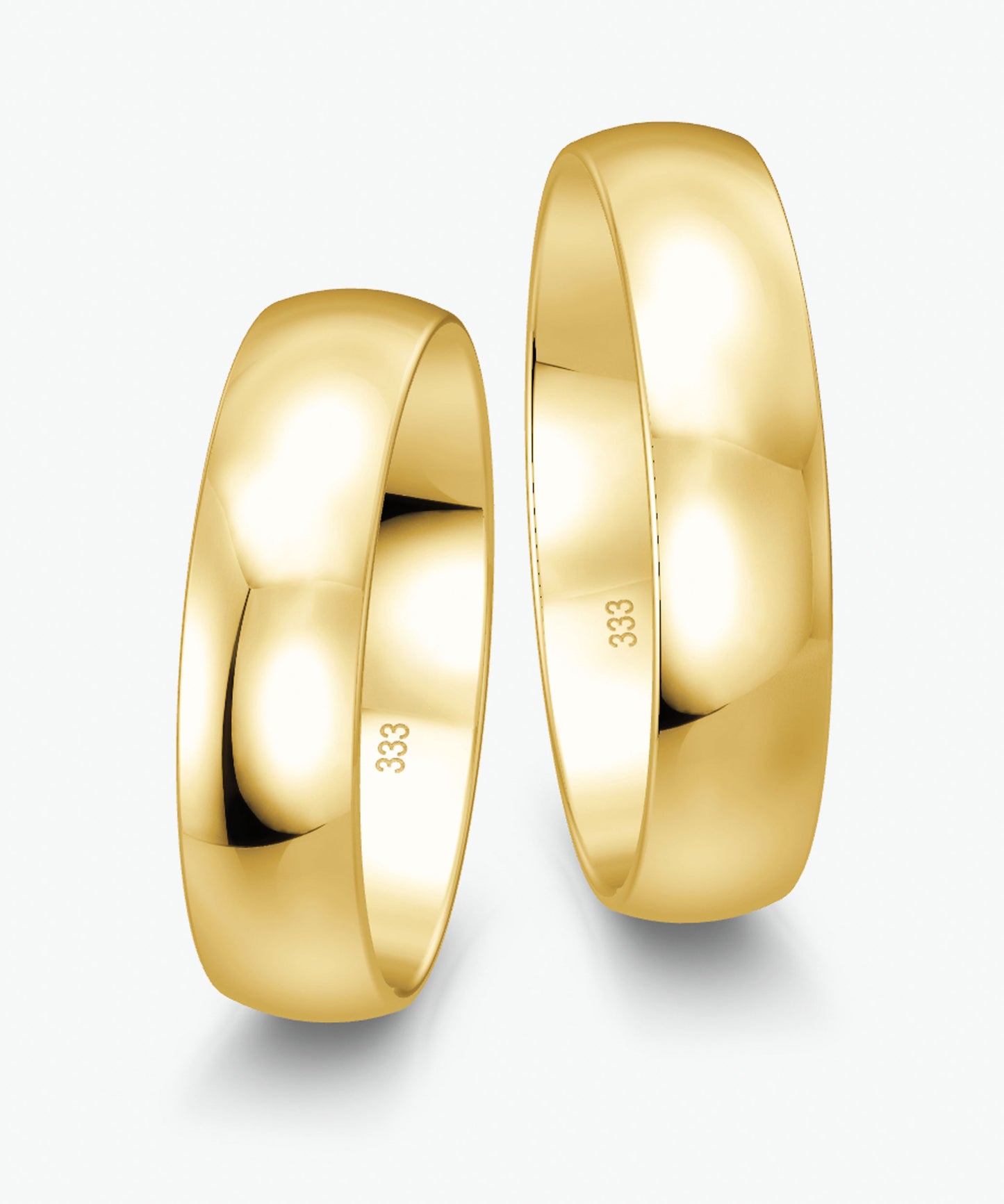 Klassisch 5.0 mm + 5.0 mm 333 / Gelbgold