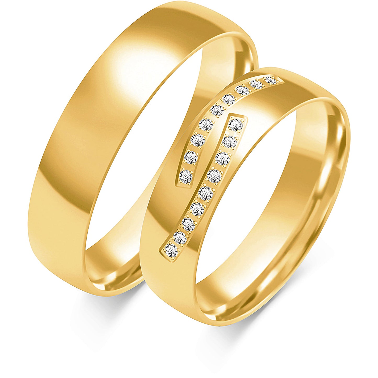 Reveria 5.00 mm + 5.00 mm - 0,09 ct. Diamanten