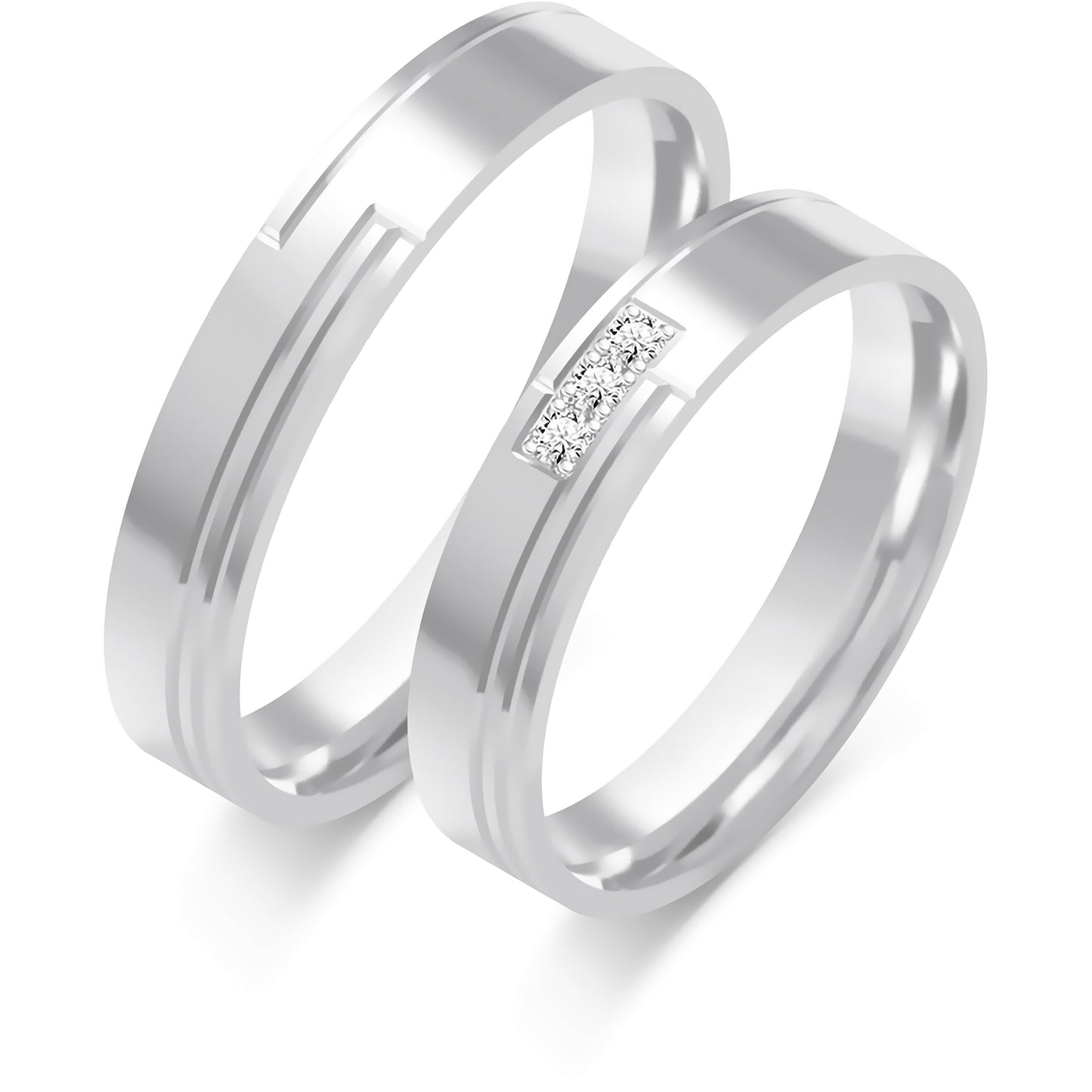 Idalina 4.00 mm + 4.00 mm - 0,027 ct. Diamanten