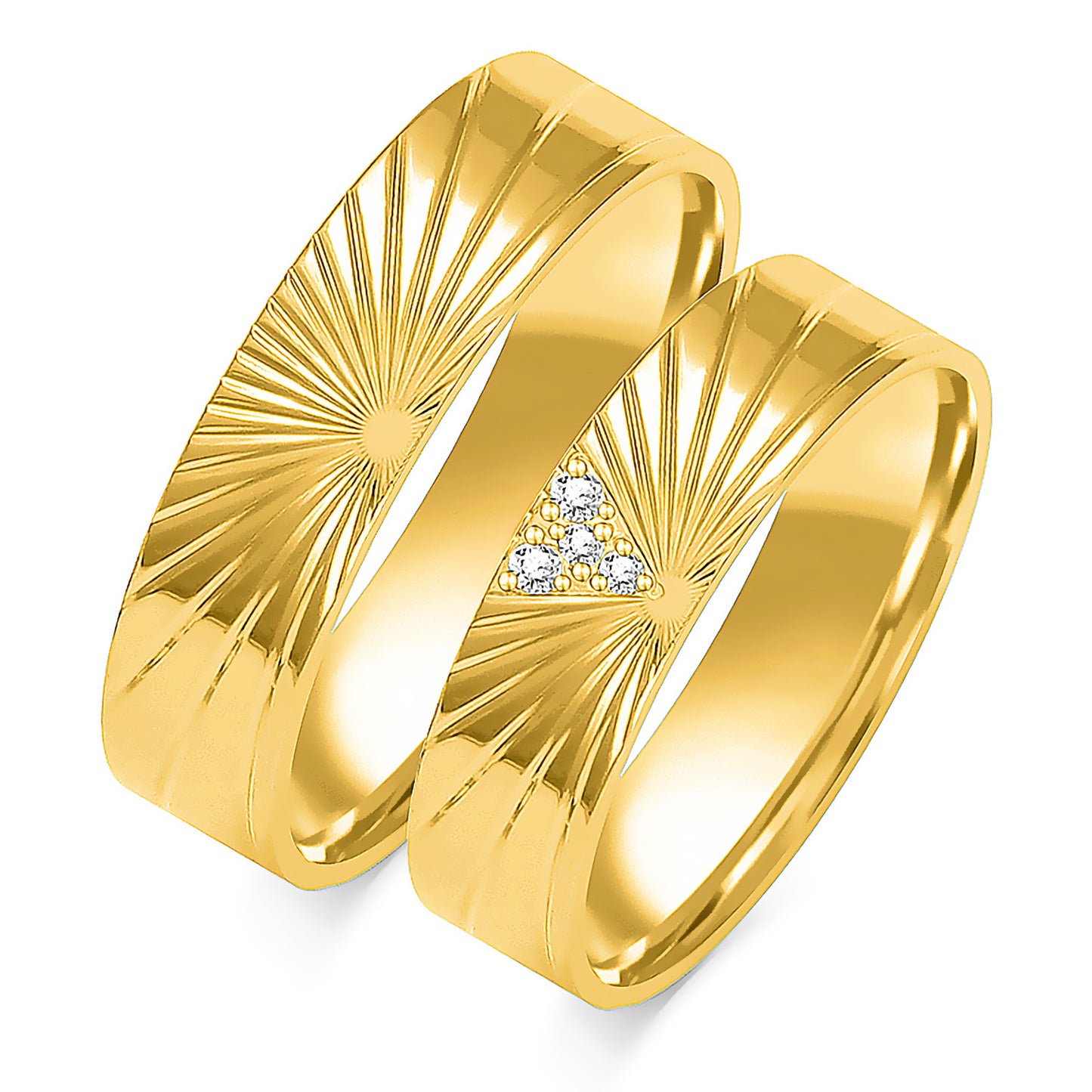 Anselia 5.50 mm + 5.50 mm - 0,036 ct. Diamanten