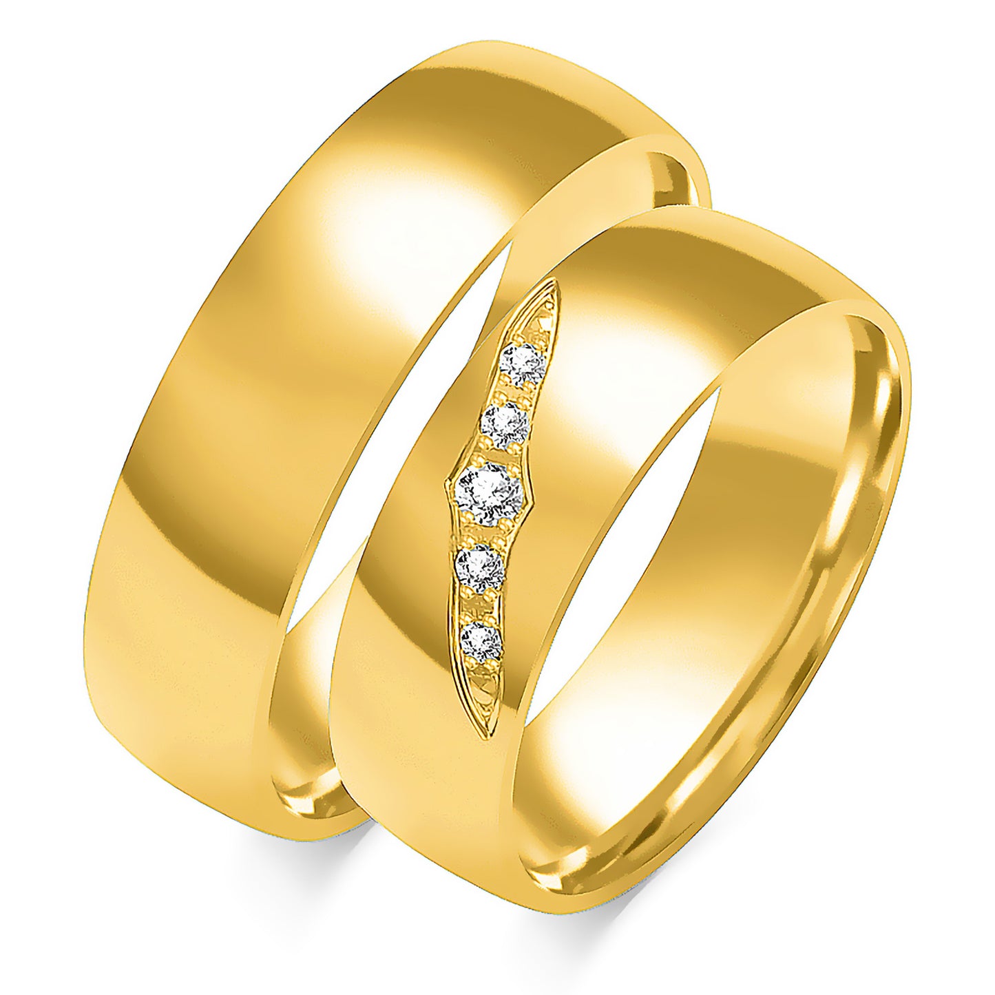 Marcellina 6.00 mm + 6.00 mm - 0,068 ct. Diamanten