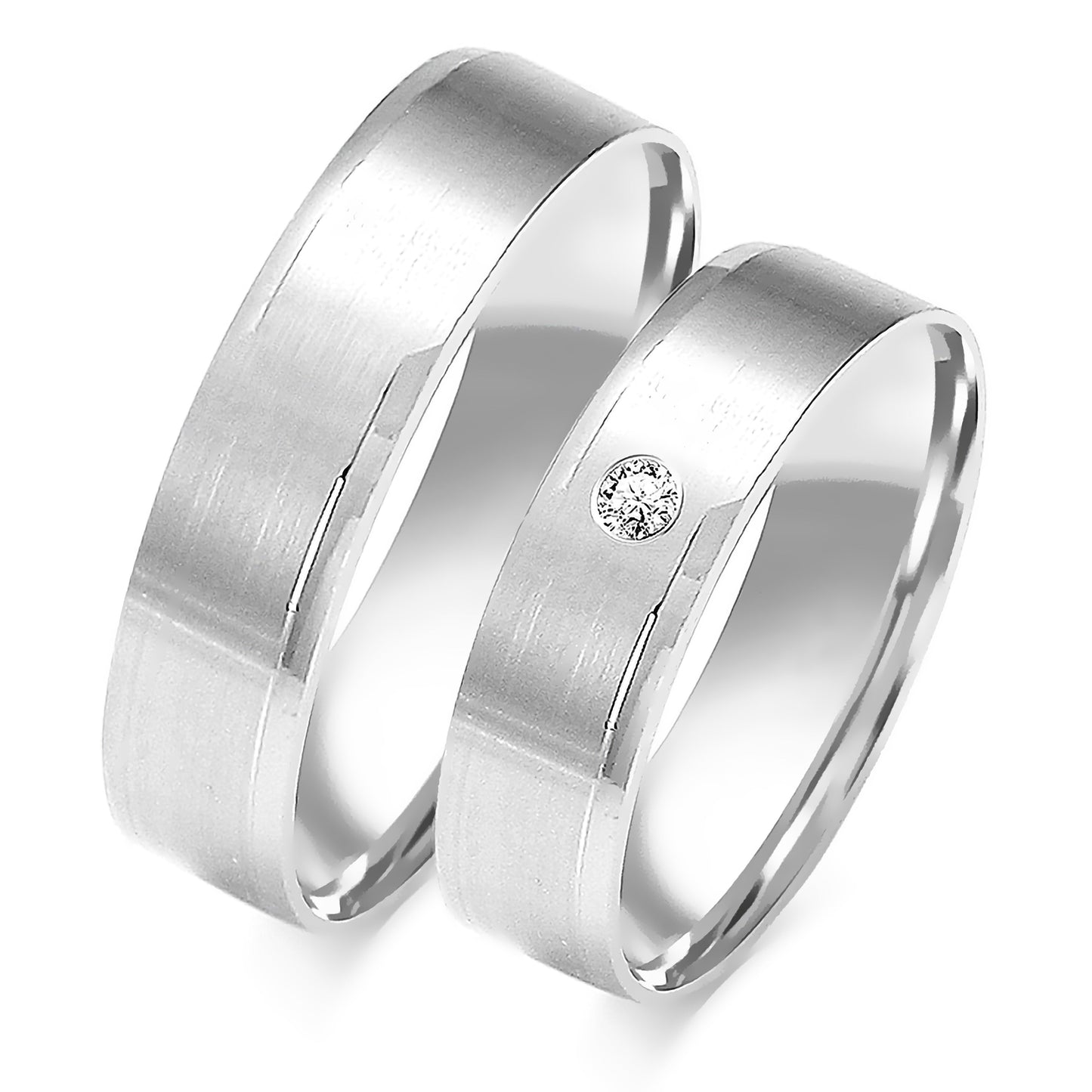 Sienna Rose 5.50 mm + 5.50 mm - 0,022 ct. Diamanten