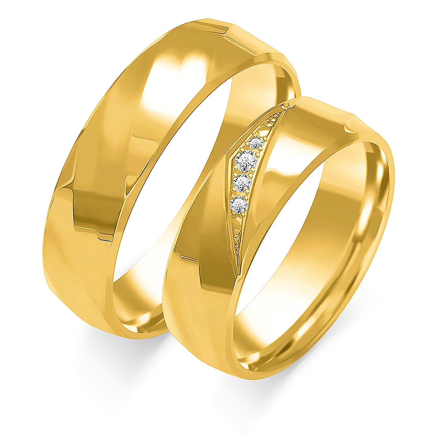 Valeriana 6.00 mm + 6.00 mm - 0,041 ct. Diamanten