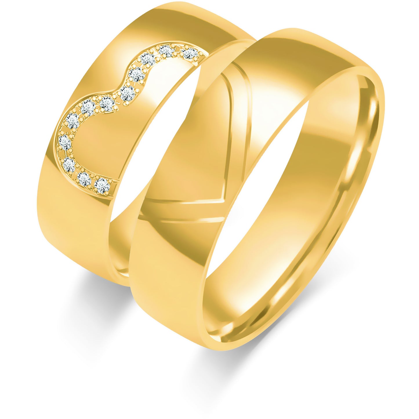 Seraphara 6.00 mm + 6.00 mm - 0,06 ct. Diamanten
