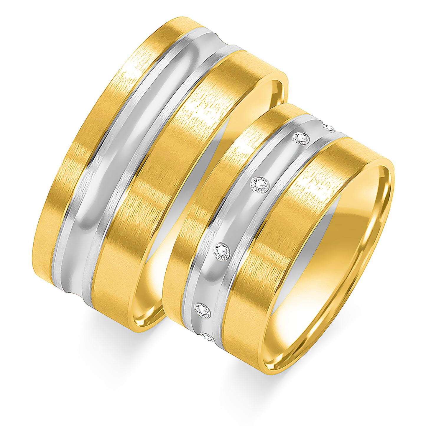 Odelira 9.00 mm + 9.00 mm - 0,09 ct. Diamanten