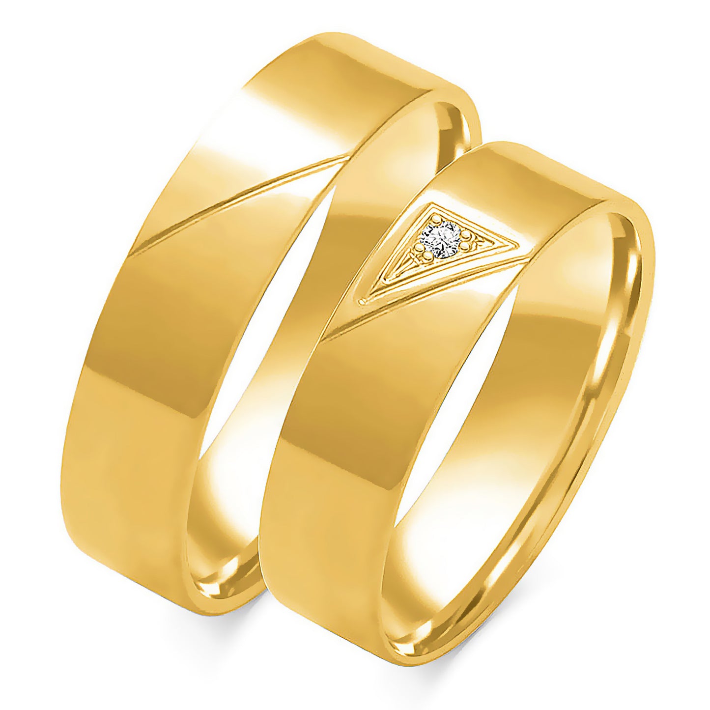 Tessavine 5.50 mm + 5.50 mm - 0,022 ct. Diamanten