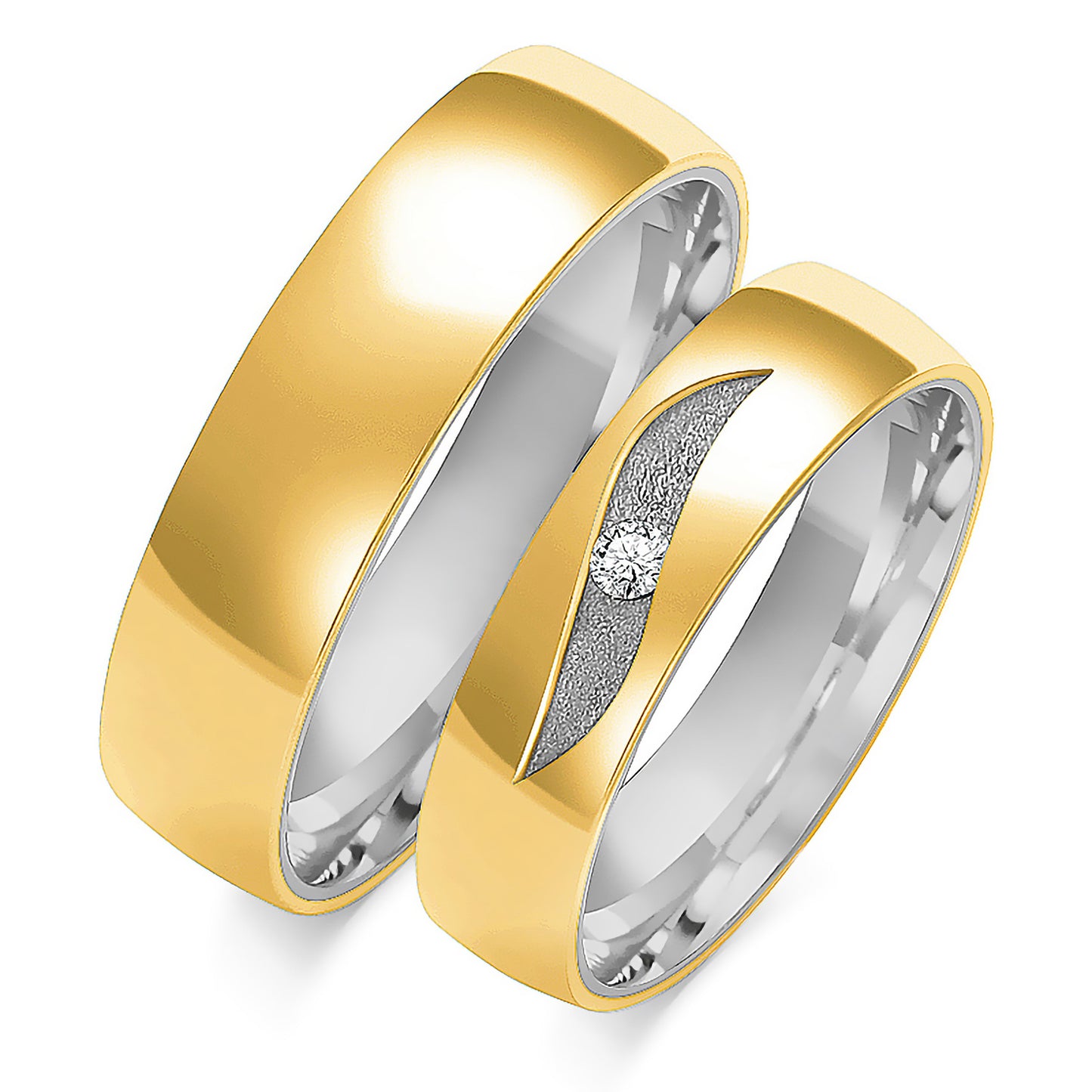Yvonessa 5.50 mm + 5.50 mm - 0,033 ct. Diamanten