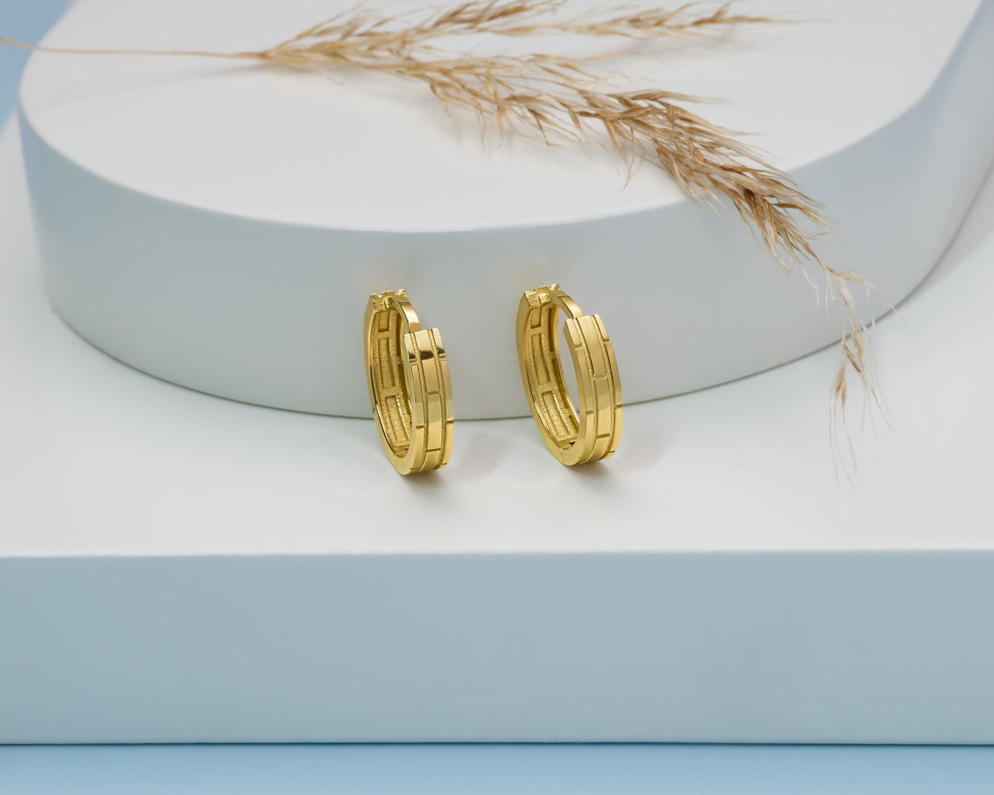 Ohrringe 14 Karat 585 – Echtgold Damen Ohrringe