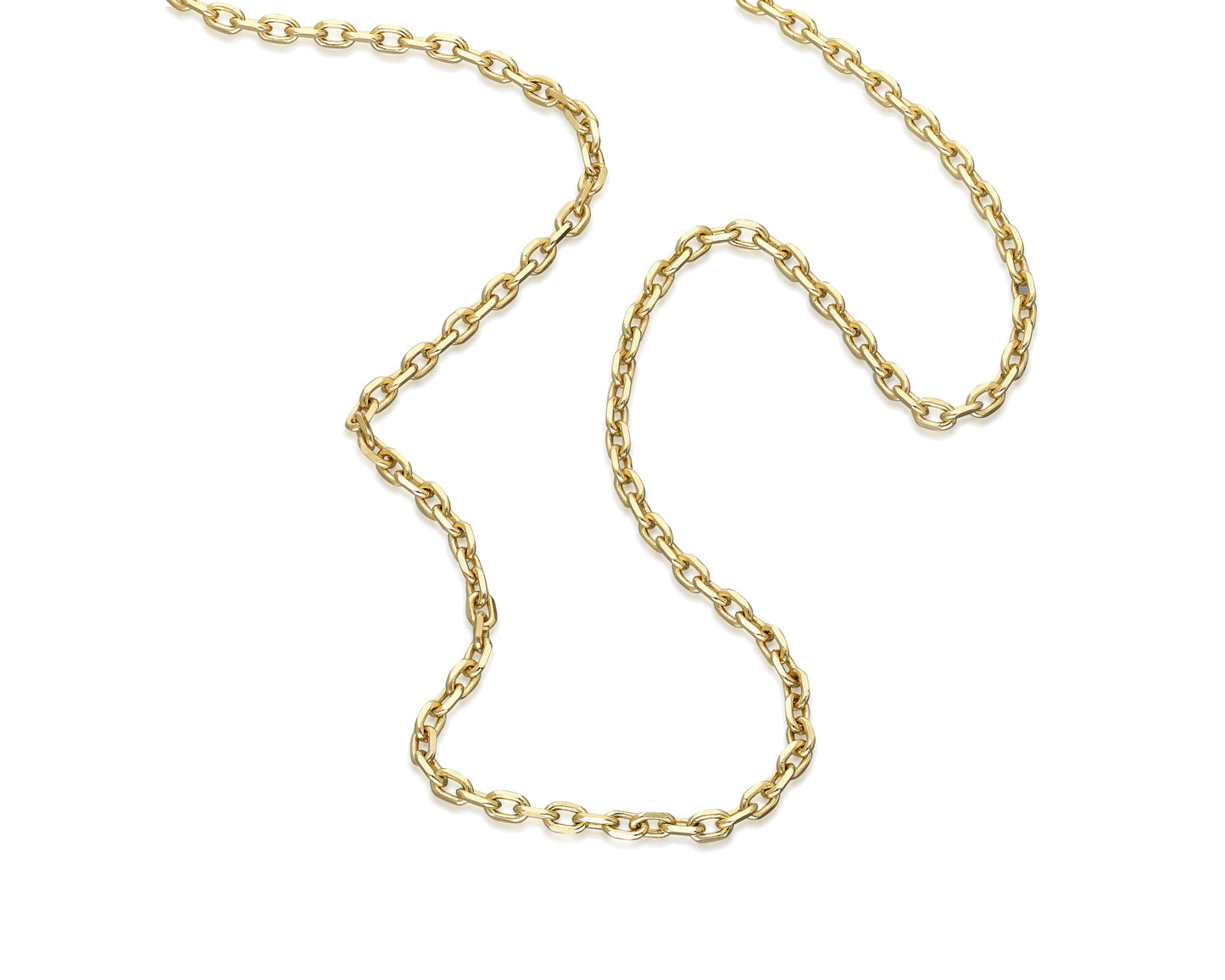 Halskette 14 Karat 585 Gold Ankerkette für Frauen – Feine Echtgold Damen Halskette