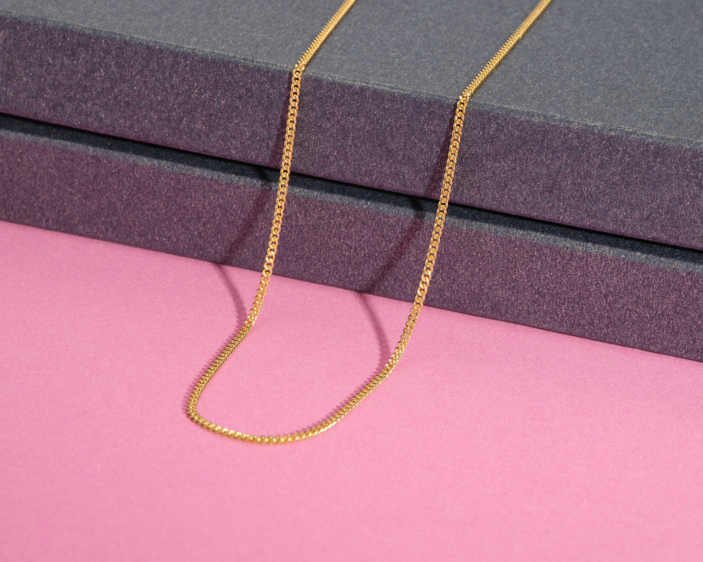 Halskette 14 Karat 585 Goldkette Panzerkette – Feine Echtgold Damen Halskette