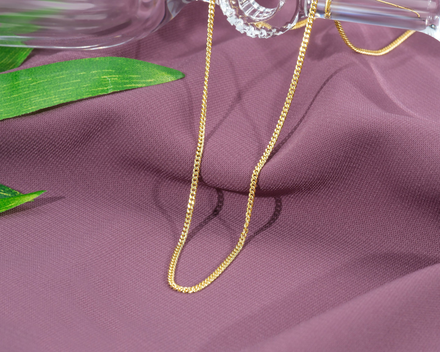 Halskette 14 Karat 585 Goldkette Panzerkette – Feine Echtgold Damen Halskette