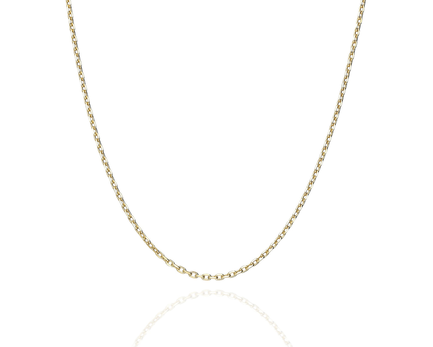 Halskette 14 Karat 585 Gold Ankerkette für Frauen – Feine Echtgold Damen Halskette