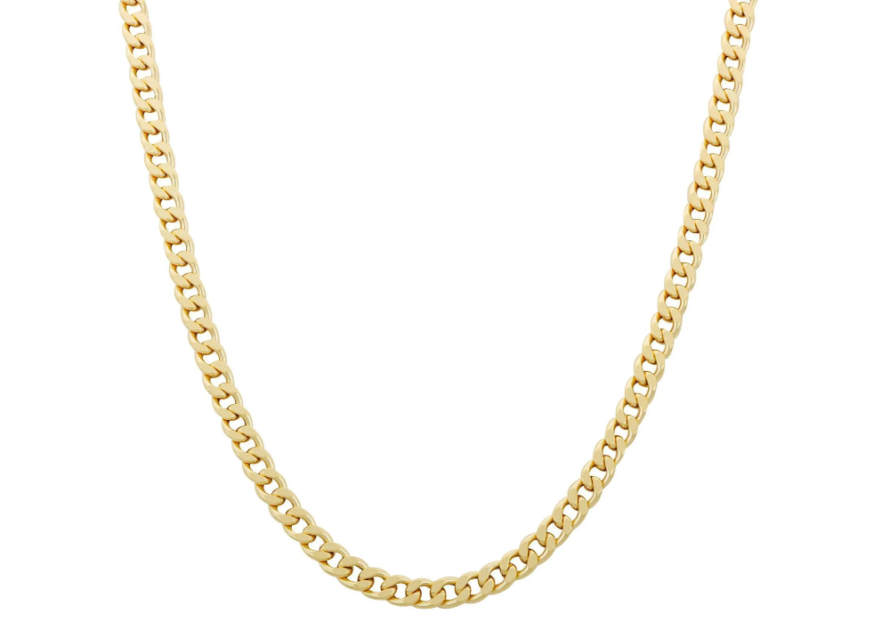 Halskette 14 Karat 585 Goldkette Panzerkette – Echtgold Unisex Halskette